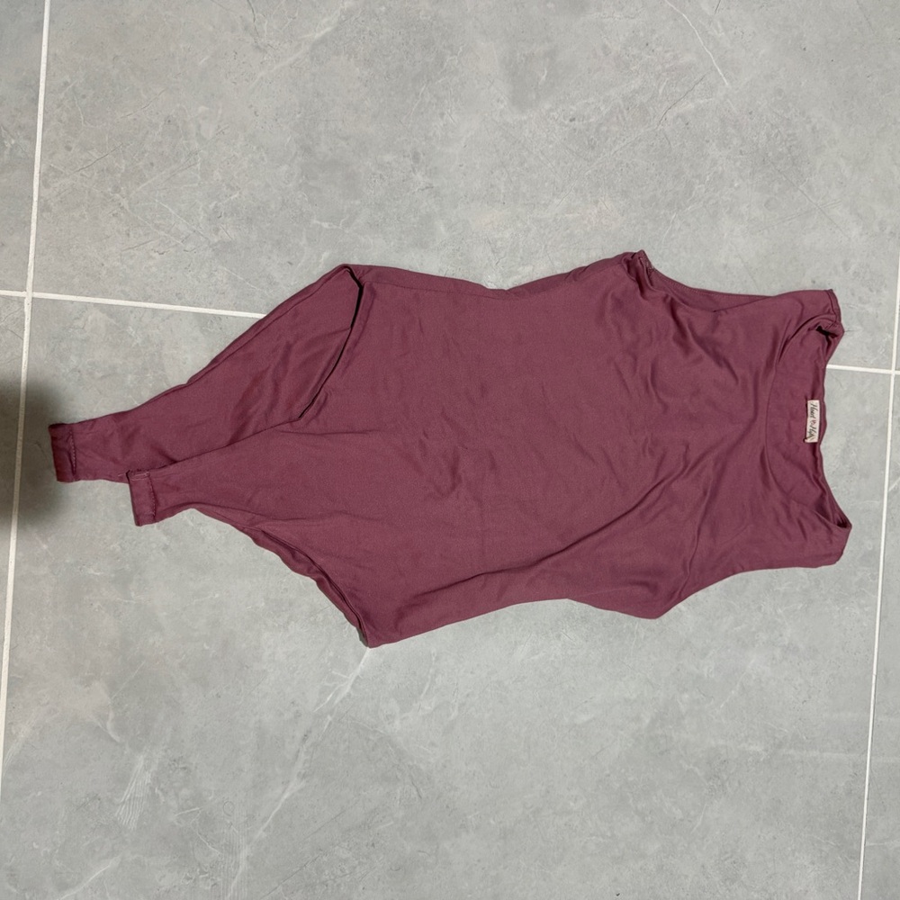 Sleeveless Bodysuit in Dusty Plum